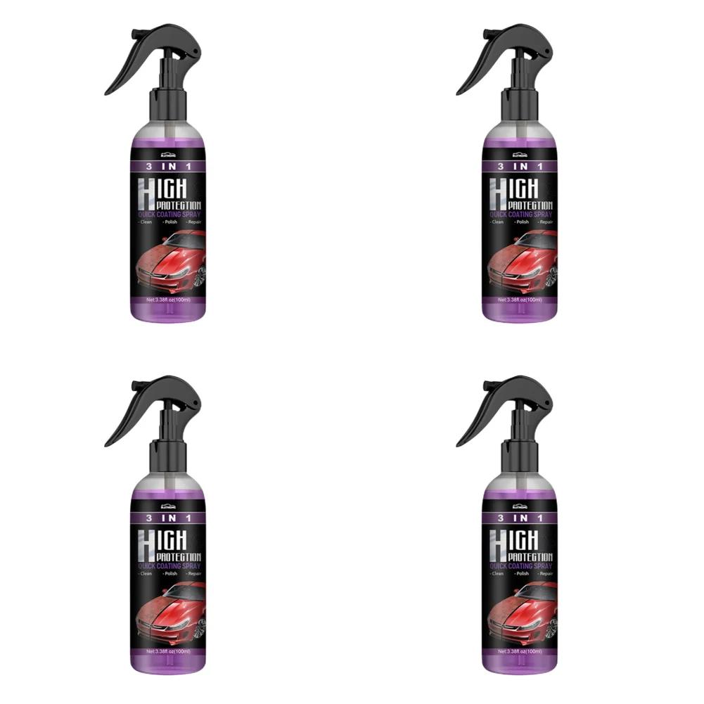 3 In 1 Car Ceramic Coating Spray High Protection Shine Armor Ceramic Car Wash Car Shield 30/100ml Polishing Spraying Wax Tools
