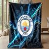 Coperta a tema Manchester City Morbida coperta in flanella Coperta morbida da divano Coperta accogliente per divano e letto per la decorazione della casa