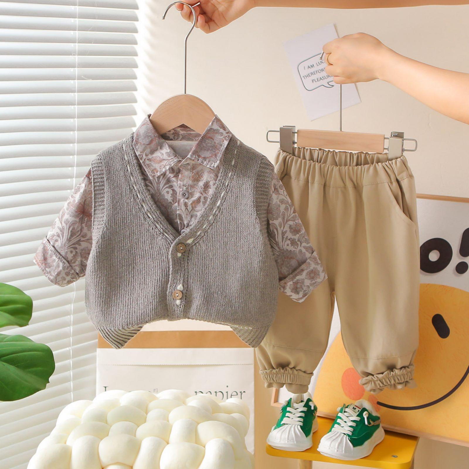 

Детский повседневный комплект с длинным рукавом, удобные наряды для повседневной носки 100