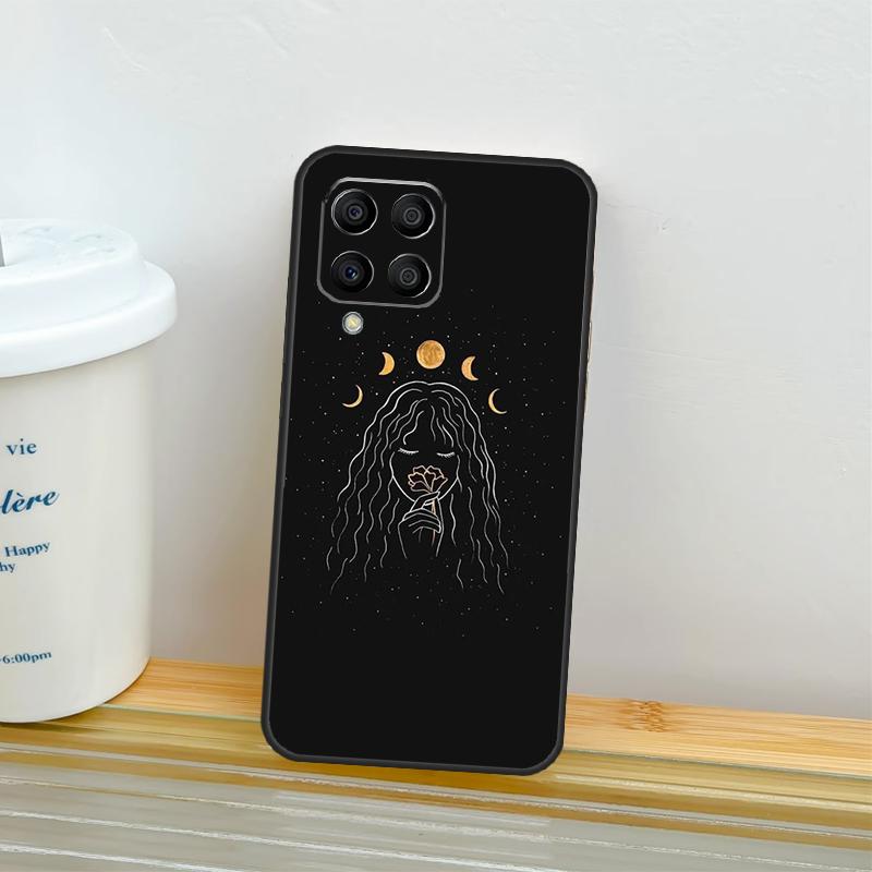 Crescent Moon Tarot Stars Sun Case For Samsung Galaxy M21 M31 M11 M13 M54 M34 M14 M56 M36 M16 M53 M32 M52 M35 M55 M15 M06 Samsung M20