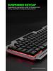 Metal Gaming Keyboard & Mouse Set with Mechanical Feel & Floating Keys
