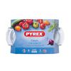 Pyrex 460a000 Auflaufform Oval 5,8L Glas mit Deckel Transparent