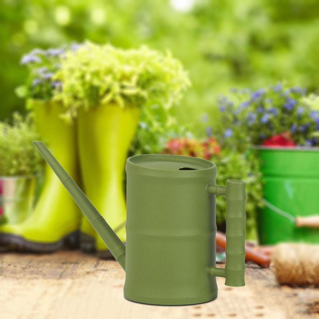 1.6 Liters PP Watering Can Gardening Tool with Long Nozzle for Adults Kids Children