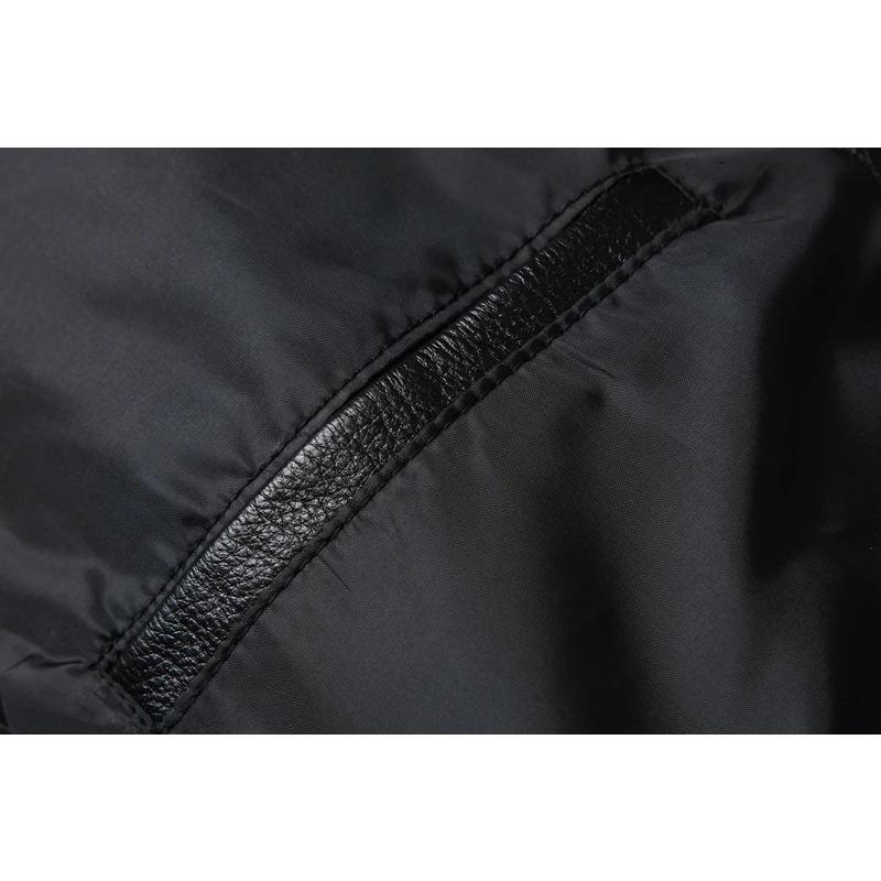 Tamanho chinês jaqueta de couro genuíno de vaca masculina casaco de beisebol de couro acolchoado masculino gola fina jaqueta curta tamanho grande casaco primavera outono