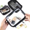 Organizer TPU Toiletry Bag Zipper Storage Bag Transparent Cosmetic Bag Bath Storage Makeup Case