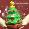 Christmas Tree Light Music Bubble Machine Children's Toy Rotating Light DIY Sticker 100ml