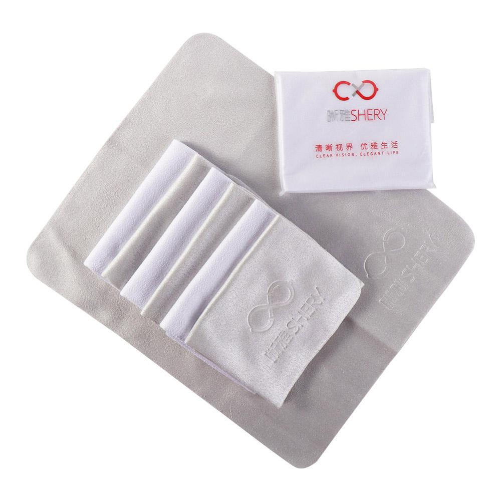 10Pcs Suede Glasses Cleaner Cloth Letter Sunglasses Cleaning Wipes Lens Cleaner Cloth  Computer