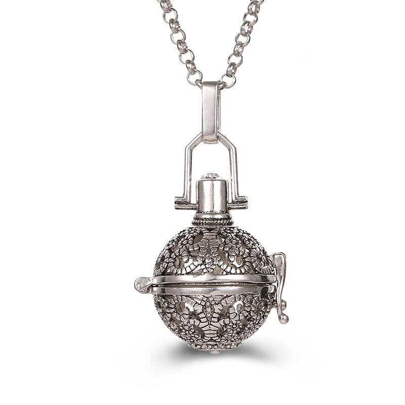 Aromatherapie Engelenvleugels Kleurrijk Zirkoon Kooi Medaillon Ketting Gloeiende Warme Bal Vrouw Mode Cadeau Diffuser Hanger Sieraden