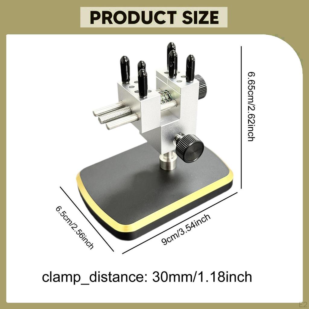 Mini Bench Vise Table Top Clamp Aluminum Alloy Angle Adjustable Repair Tool for DIY Projects Sanding