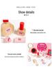 Pink Wooden Princess Makeup Bag Toy Set for Girls