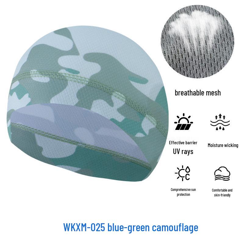 Sommer Mesh Sonnenschutz Radfahren Skull Cap - Atmungsaktiv Hochelastisch Eis Seide Sport Liner
