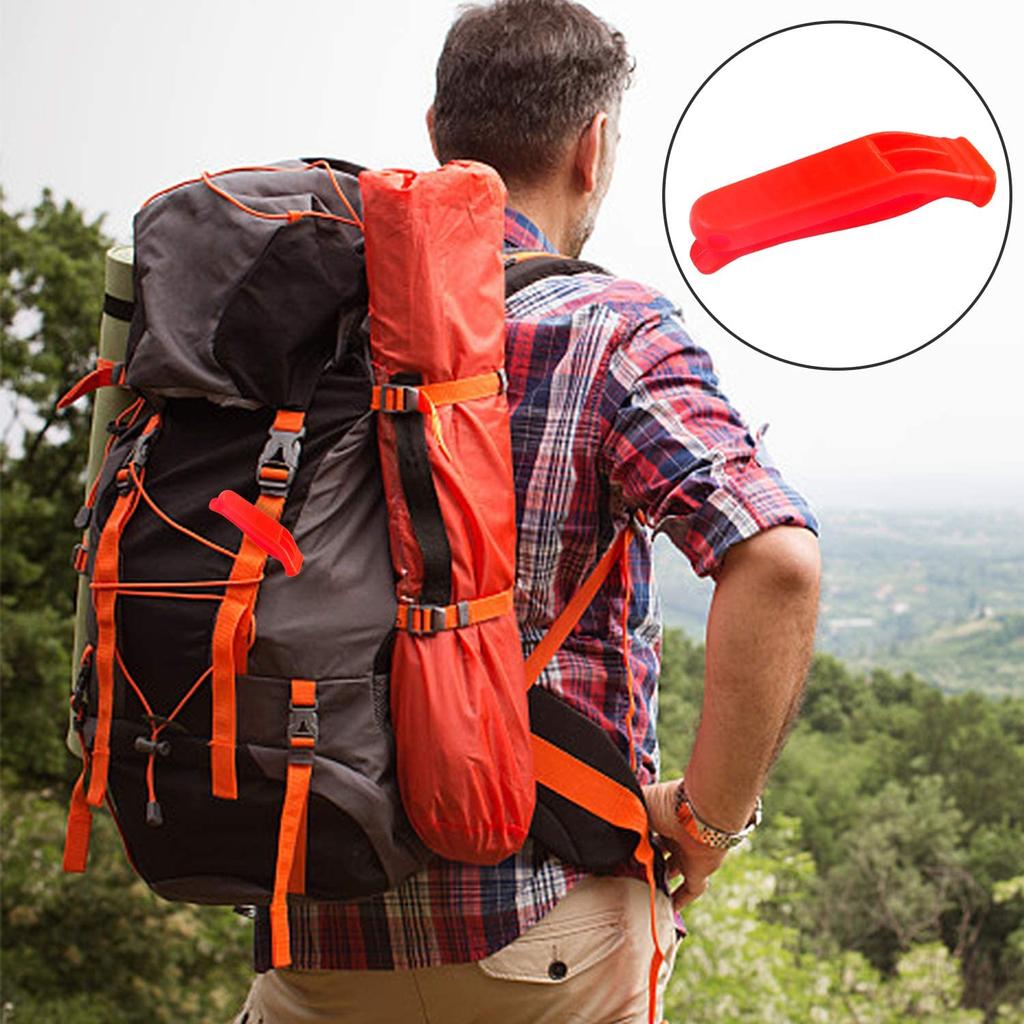 10pcs Outdoor Survival Emergency Life-saving Whistle Camping Rescue Competition Whistle Swimming Pool Emergency Rescue Whistle
