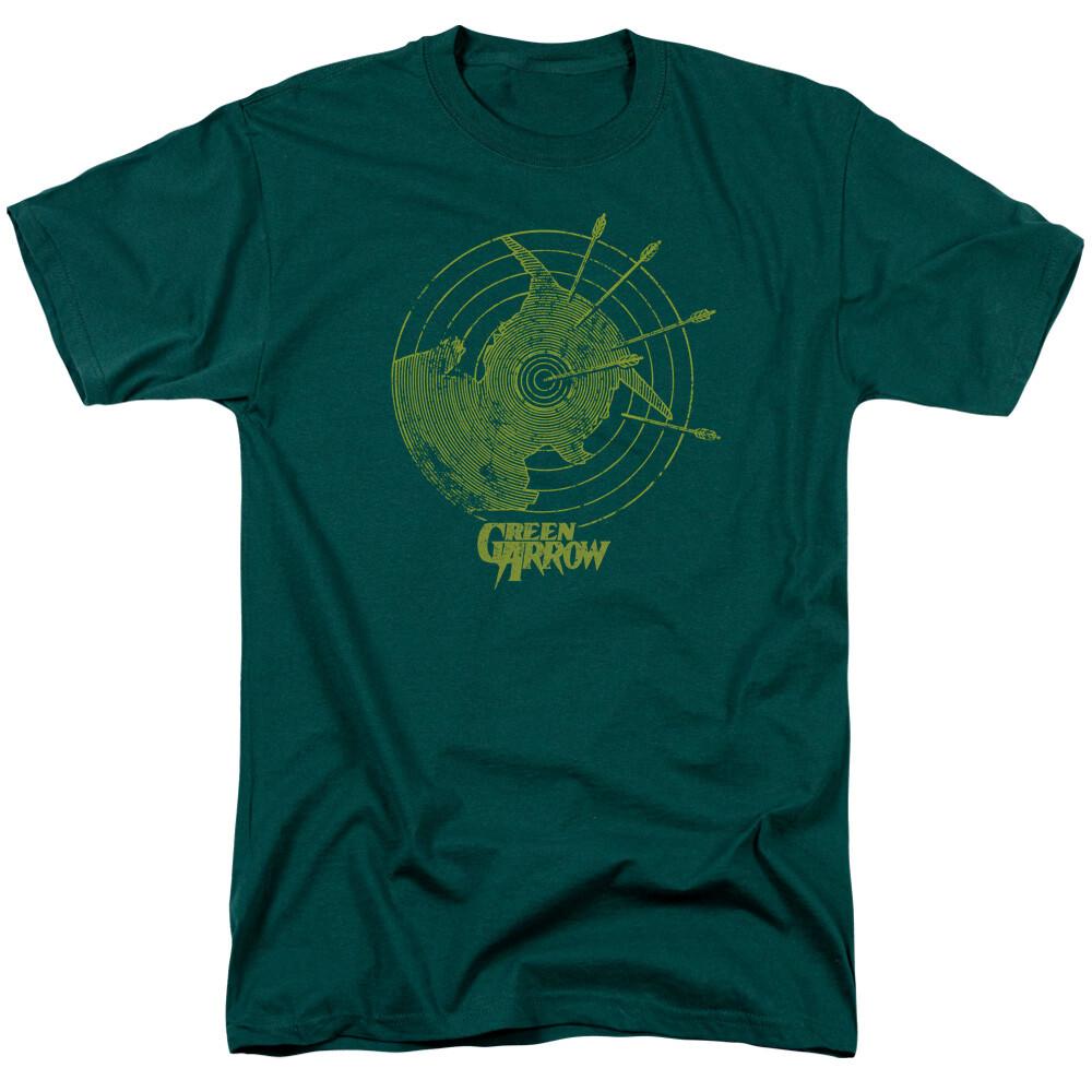 26 Green Arrow Always On Target T Shirt Mens Licensed DC Comic Tee Hunter Green Unisex T-Shirt M