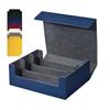 Blue Card Storage Box for Trading Cards - 1800+ Capacity PU Deck Case for Collectible Cards & Game Organizing