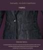 Spring Black Jacquard Women's Slim Fit Waist-Cinching Short Jacket