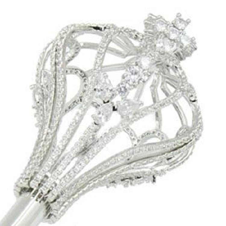 Sparkling Crystal Crown Wand Costume Accessory For Cosplay Enthusiasts Pageant Competitions