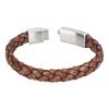Vintage Woven Leather Bracelet Men s Cuff Wrap Bracelet Braided Bracelet with Magnetic Clasp
