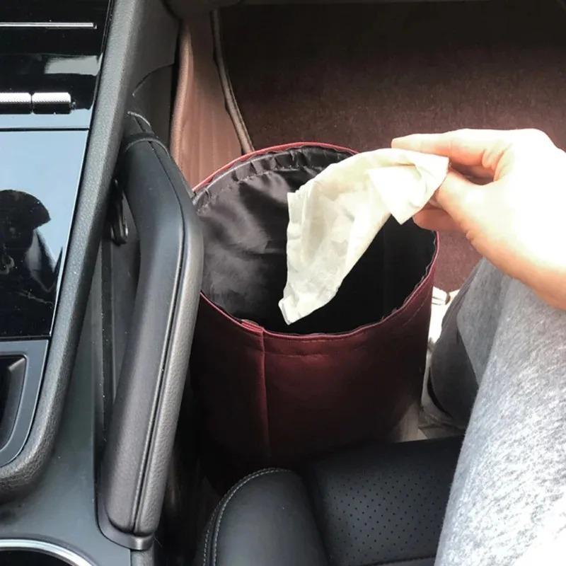 Foldable Car Trash Can, Storage Bucket, Waterproof Bag, Garbage Basket, Car Trash Can, Car Interior Accessories