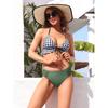 CHARMLEAKS Swimming Bottom Ladies Women Bikini Bottom Lace Patchwork Swimwear Briefs High Waist