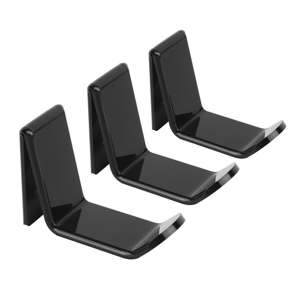3 Stück Wandhalterung Gamecontroller Halter Ständer Acryl Unter dem Schreibtisch Desktop Spielekonsolenhalter Schwarz