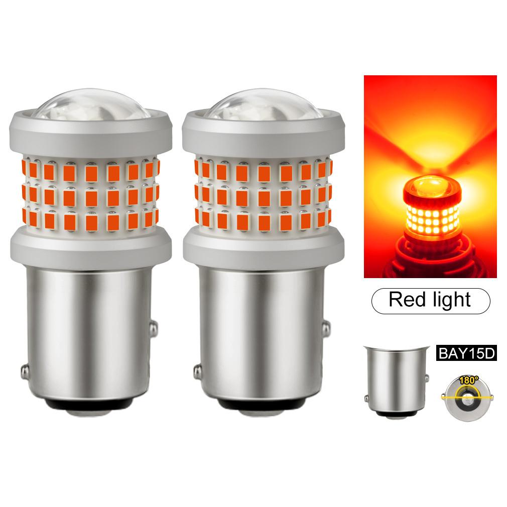 2Pcs P21W Led 1156 T20 W21/5W 7443 P21/5W T25 2000LM Car Bulbs 7440 BA15S BAY15D BAU15S PY21W Auto DRL Light 1157 3157 Reverse Turn Signal Brake Lamp