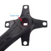 Mountain Bike Crankset Replacement Square Hole Aluminum Alloy Bike Left and Right Crank Arm