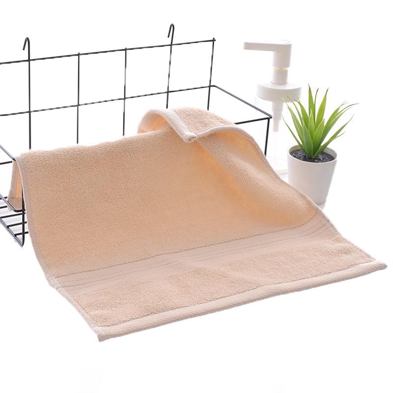 Solid Color Soft Cotton Baby Towel - 35x35 Cm, Absorbent for Face Wash & Saliva, Ideal for Children