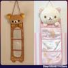 Kawaii Rilakkumas Sieninė Laikymo Maišelis Animacinis Rilakkumas Lokys Durų Kabinamas Maišelis Didelės Talpos Smulkmenų Laikymo Maišelis Dovanos