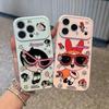 Stereo Sunglasses Feitian Policewoman Applies To Apple 11ProMax Mobile Phone Case Bubble Heart Huawei Xiaomi 11vivo Soft