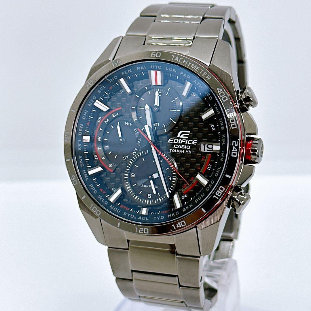 CASIO Edifice EQW-A2000 Men s Watch Radio Solar Chronograph Black Operation Confirmed