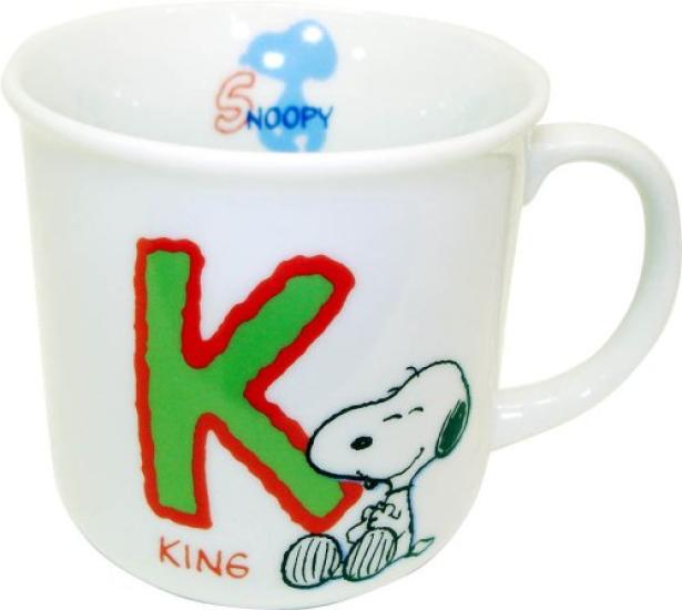 Snoopy Initial Mug K