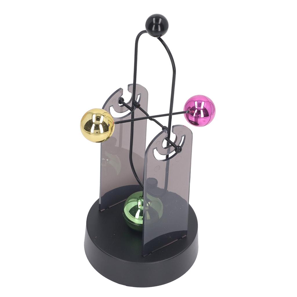 Perpetual Motion Ball Toy Decompression Electric Magnetic Metal Color Ball Toy Desktop Decoration