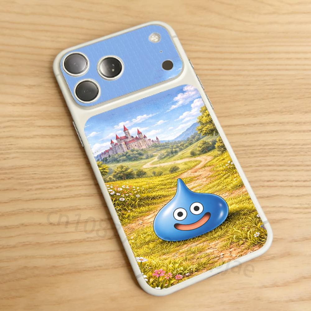 

D-Dragon Quest-e S-Slime For iPhone 17 pro Max/ pro Full Cover Decal Skin Wrap Colorful Rear Protective Sticker Film iPhone17pro
