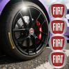 4pcs 56mm Car Emblem Wheel Hub Caps Center Cover Sticker Decoration For Fiat 500 124 Abbas Aegea MobiPanda Sedici Centoventi GT