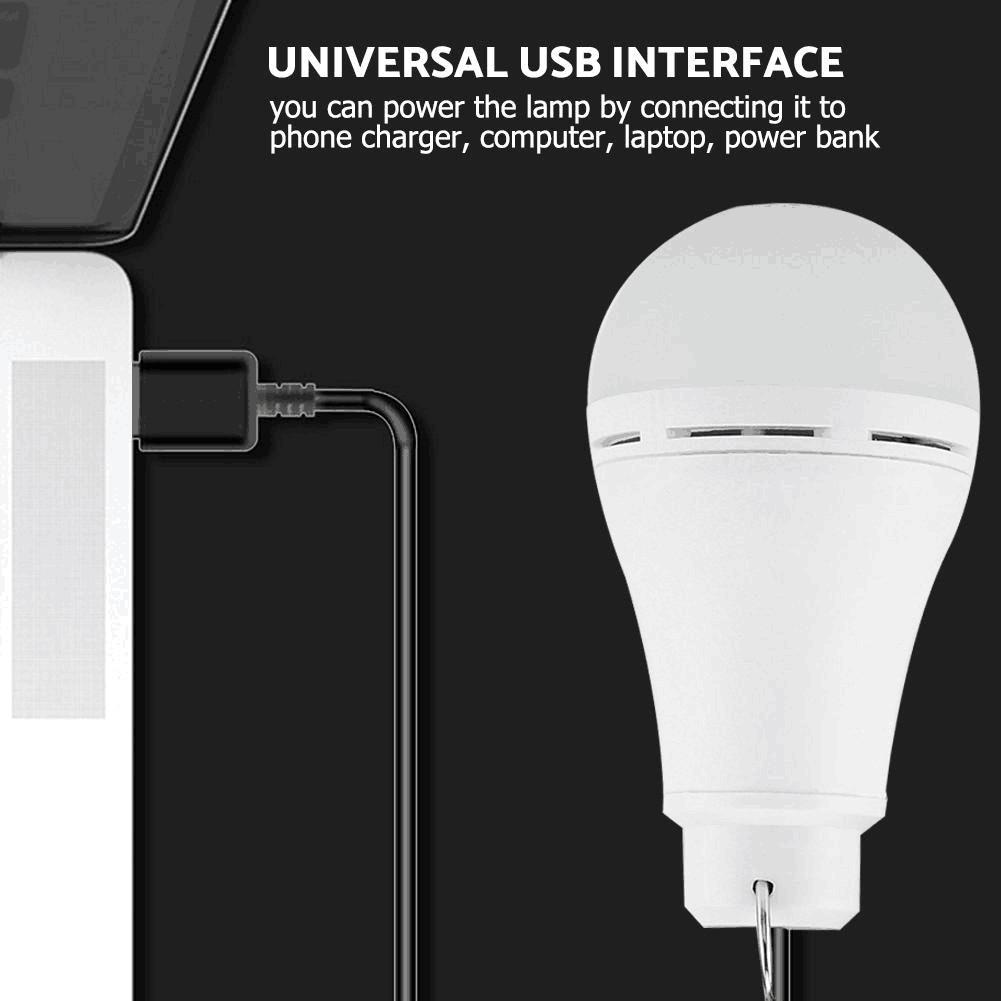 6W USB Charging 3Colors Dimming Outdoor Bulb