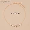 In Style, Original Design, Stylish and Simple, Exquisite Thin Chain, Pearl Gold Small Round Bead Women's Necklace