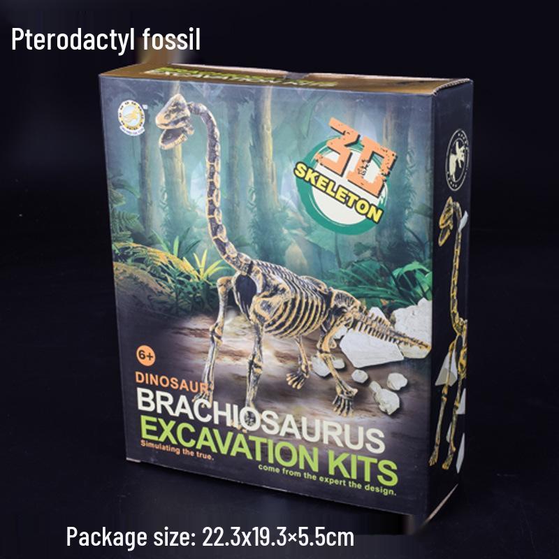 Deluxe Dinosaur Archaeology Excavation Toy Set - DIY Hands-on Children s Digging Kit with Plastic Tools