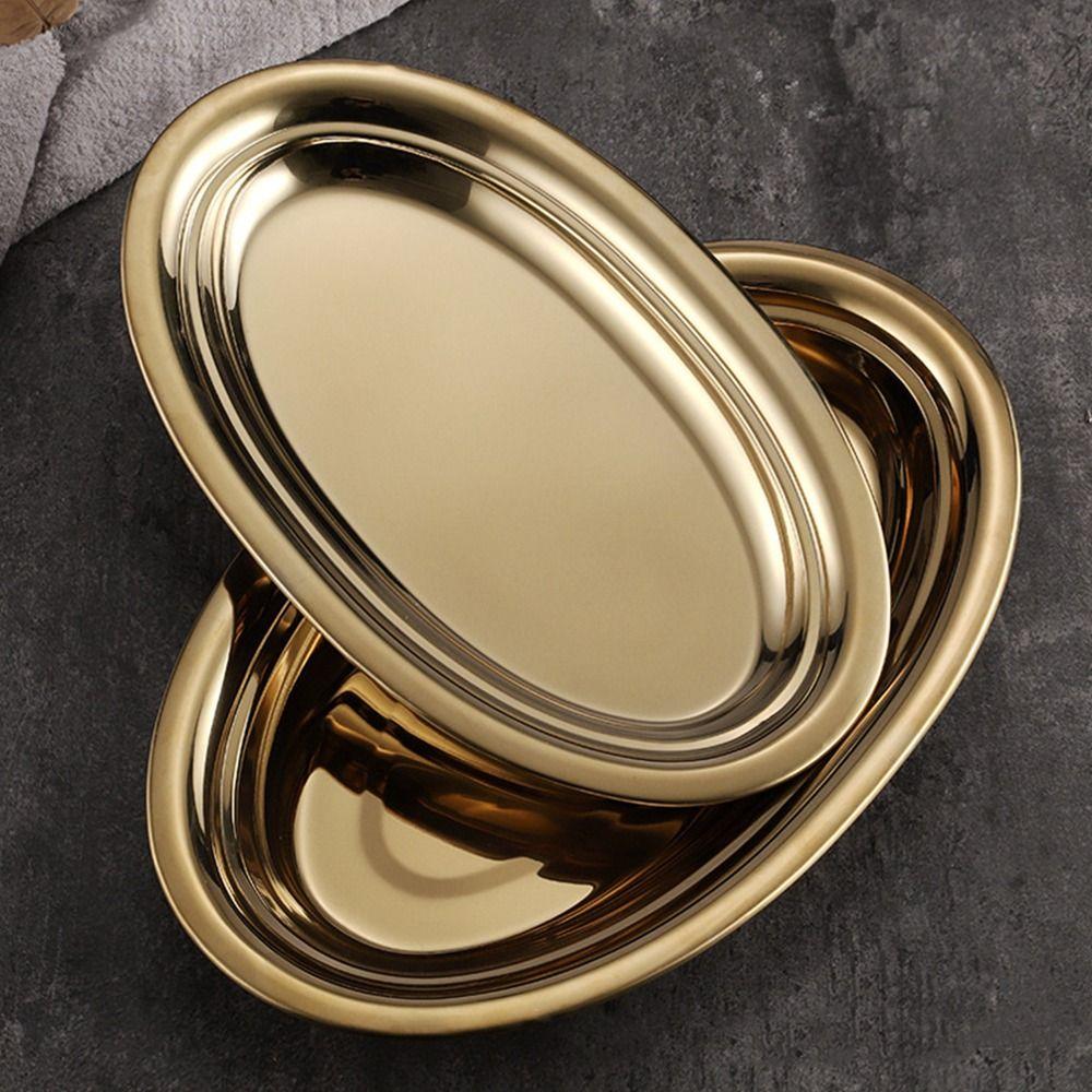 Large Capacity Steamed Fish Dish 304 Stainless Steel Baking Tray  for Cooking Serving