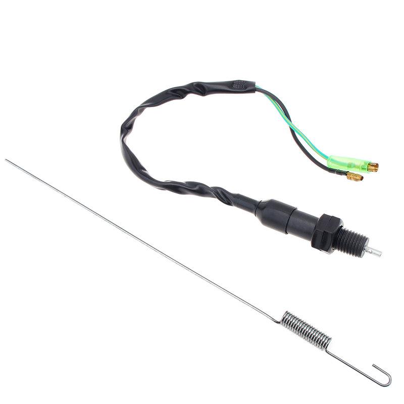 Universal 2 Wires Motorcycle Brake Light Switch Fit for Honda Kawasaki Suzuki Yamaha with Spring Rear Drum Brake Pedal Switch