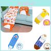 Fun And Cozy Cartoon Children's Sleeping Bag With Plush Animal Pillow Design For Kids