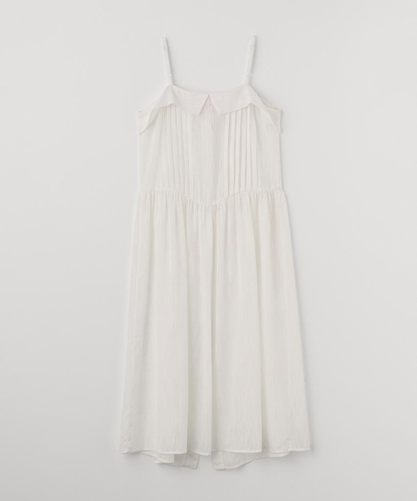 Selliteiljeu Sheer Ribbon Tie Dress_White