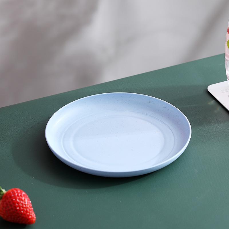 5 ks odolných plastových talířů, víceúčelový stolní talíř, vhodný do mikrovlnné trouby, nádobí na jídlo, domácí protiskluzová základna, večeře