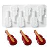 Backformen Silikonformen 6 Mulden Silikon Geige Form Geige Gitarre Kuchen Dekoration Für Seife Schokolade Epoxid Basteln