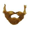 Dress Up Fake Beard Makeup Flannel Beard Fake Beard Costume Realistic Halloween Beard Fake Mustaches Cosplay Dress up Brown