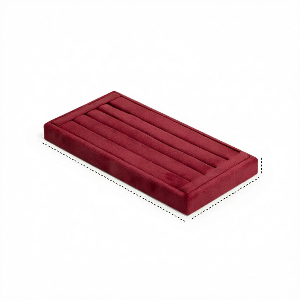 Velvet Bags Packaging Luxury Store Jewelry Stackable Display Necklace Ring Tray Custom Logo Jewelry Organizer Tray