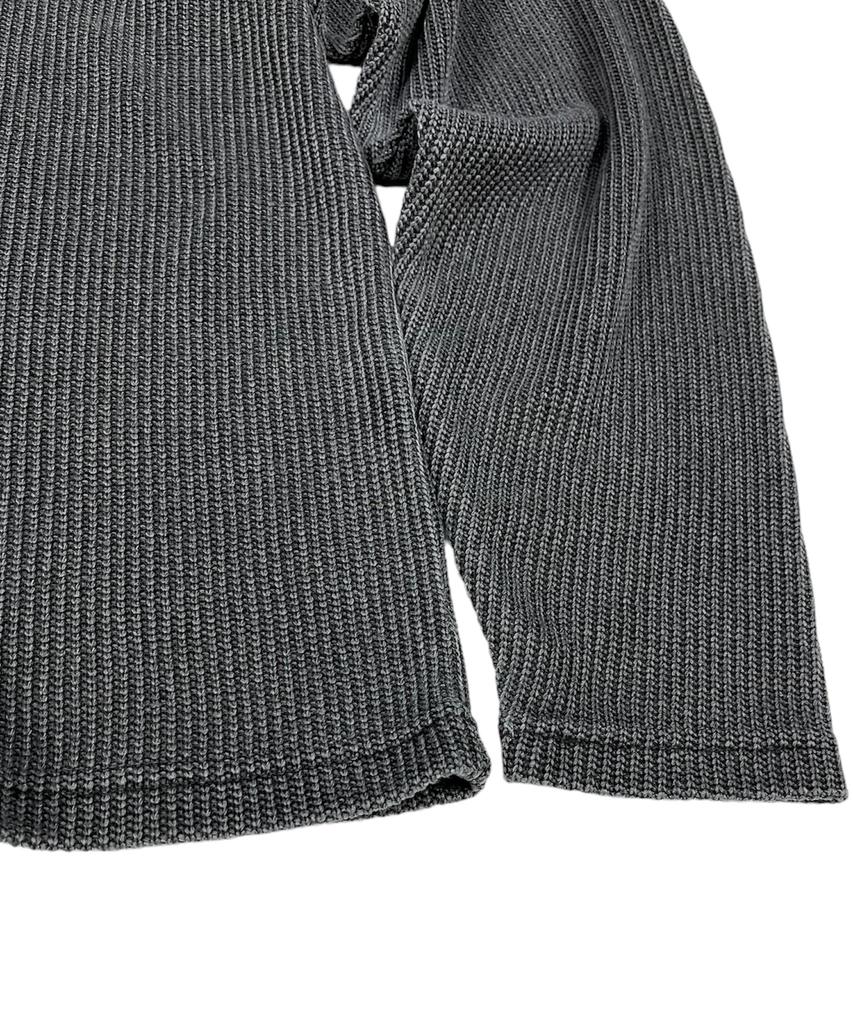 SK8ER ROCK Classic Cross Pigment Oversized Knit ((Charcoal))