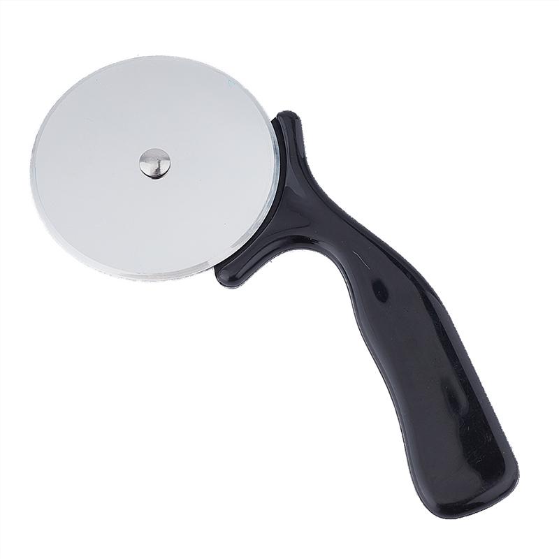 Pizza Cutter Stainless Knife Cake Tools Pizza Wheels Scissors Kitchen Gadgets чёрный