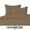 Duvet Cover - HOMEROKK - 140x200cm - 100% Cotton - Dark Taupe - 57 Threads/cm