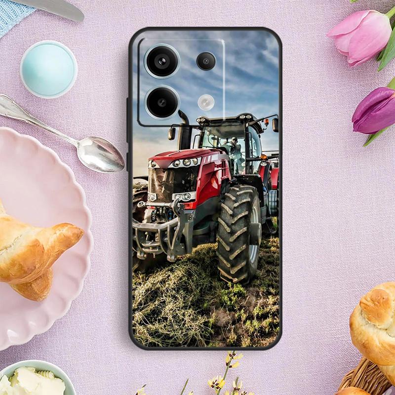 Farm Vehicle Tractor Case For Xiaomi Redmi Note 14 13 9 10 11 12 Pro 12S Cover For Redmi 15C 15 13C 12C 14C 10C