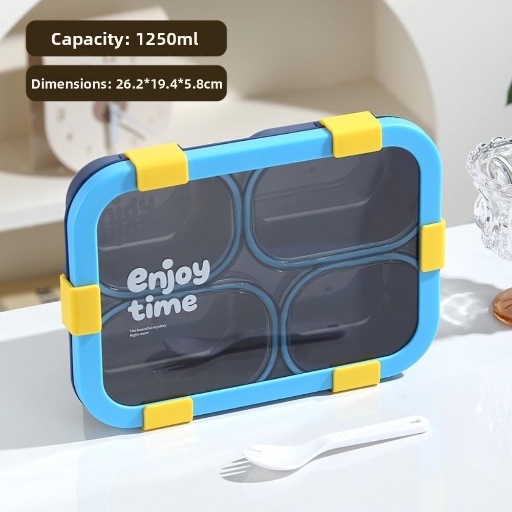 Divided Compartments Lunch Box Sealed Lid Food Container Thermal Lunch Box for Office Workers